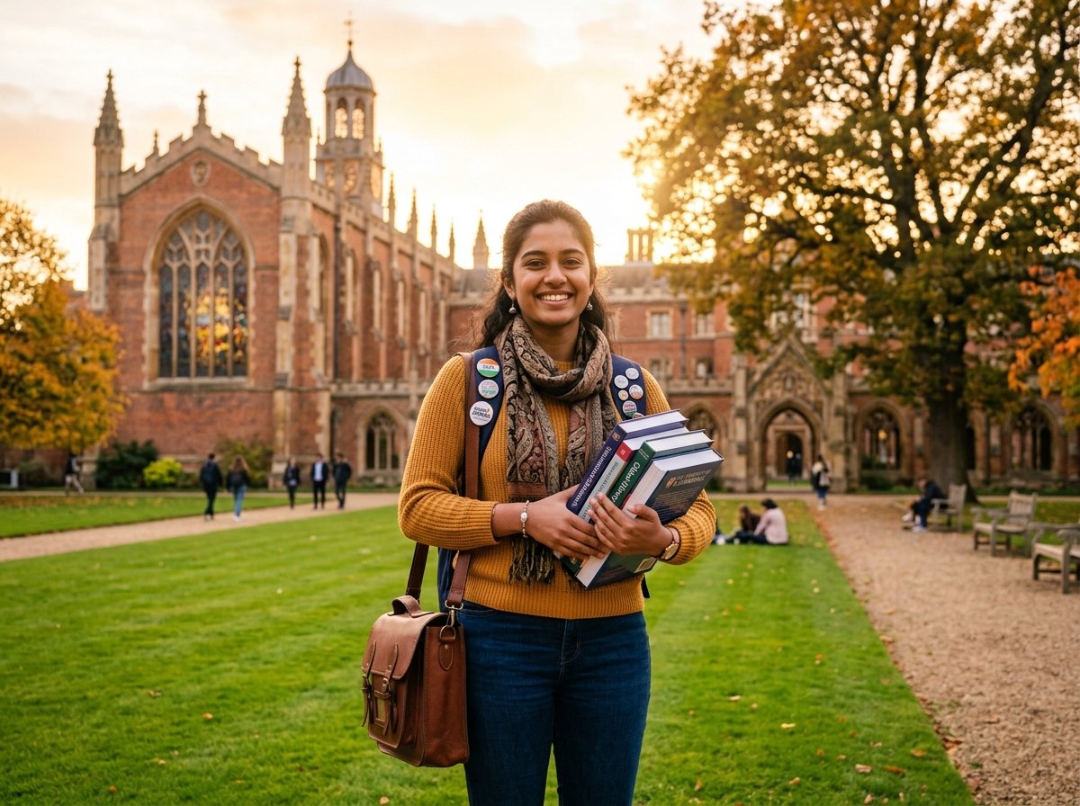 Indian Student on UK University Campus